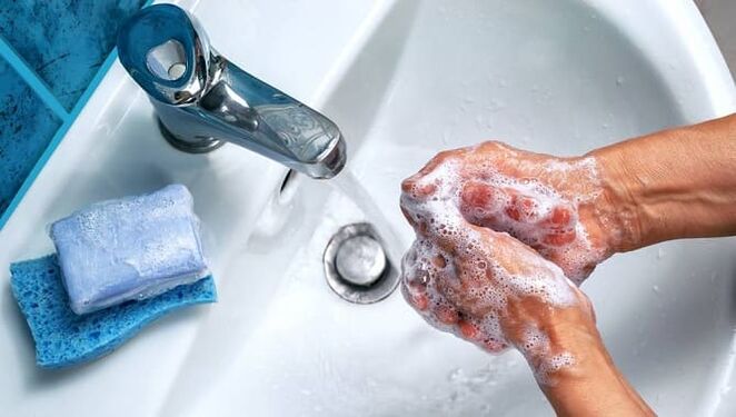 hand washing from parasites